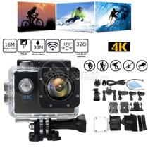 Go Cam Camera Vídeo Action Ação WiFi 4K Sports Cam Ultra HD DV Resistente Água 30M Estilo