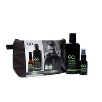 Go. Kit Necessaire - Shampoo Para Barba + Óleo Tea Tree