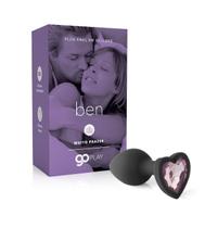 Go Play Ben Preto Plug Anal em Silicone 7,5 cm x 3 cm