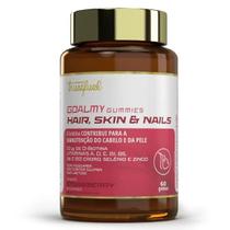 Goalmy gummies hair skin e nails strawberry 60 gomas trustfuel