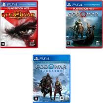 God of War 3 + 4 + Ragnarok PS4 Mídia Física em Português
