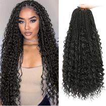 Goddess Box Braids Crochet Hair Yewell Boho 24 polegadas, 9 pacotes Goddess Box Braids Crochet Hair Yewell Boho 24 polegadas, 9 pacotes