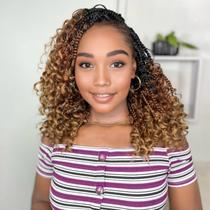 Goddess Box Braids Crochet Hair Yewell Boho Curly 30 cm 9P