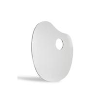 Gode Paleta p/ Pintura em Formato Anatômico Oval Branco 30x21cm Gode Paleta p/ Pintura em Formato Anatômico Oval Branco 30x21cm