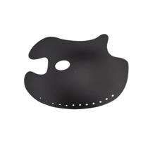 Gode Paleta p/ Pintura em Formato Anatômico Oval Grande Preto 39x27 cm
