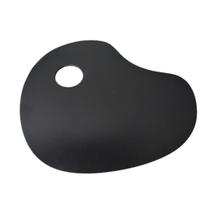 Gode Paleta p/ Pintura em Formato Anatômico Oval Preto 30x23 cm