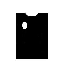 Gode Paleta p/ Pintura em Formato Retângular Anatômica Preta 22x30 cm