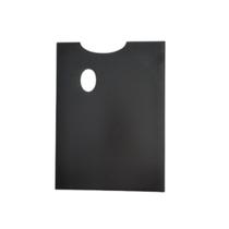 Gode Paleta p/ Pintura em Formato Retângular Anatômica Preta 22x30 cm