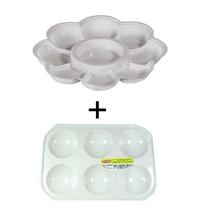 Godê Plástico Kit C/ 2 Formatos Flor e Ovo Condor