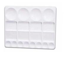 Godê Plástico Retangular 20 Cavidades Trident 12454 33x25cm