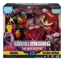 Godzilla Vs Kong Novo Império - Bonecos Kong E Skar King Articulado 15 Cm - Sunny