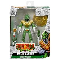 Godzilla VS Power Rangers - Boneco kaiju Ranger Godzilla Verde 15 Cm + Acessórios - Sunny