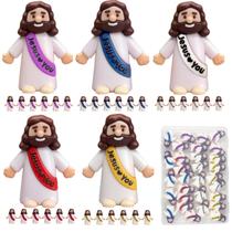 Goherii Pacote com 30 Mini Figuras de Jesus, 5 Cores Goherii Pacote com 30 Mini Figuras de Jesus, 5 Cores