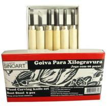 Goiva P/ Xilogravura 6 Pecas Sft044 - SINOART