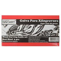 Goiva para Xilogravura Sinoart 06 Peças Goiva para Xilogravura Sinoart 06 Peças