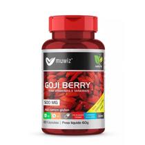 Goji Berry Muwiz 120 Cápsulas 500mg C/ Vitaminas E Minerais