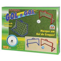Gol a gol com 2 traves e uma bola de futebol braskit