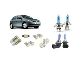 Gol G5 Simples Kit 13 Lâmpadas Brancas Farol + Milha + Leds..