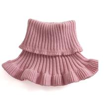 Gola Falsa Cachecol de Lã Feminino Rose Gola Falsa Cachecol de Lã Feminino Rose