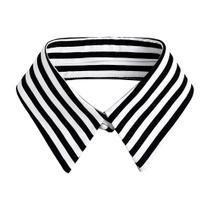 Gola falsa, coleiras removíveis, camisa meio falsa, gola de blusa