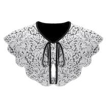 Gola falsa, coleiras removíveis, camisa meio falsa, gola de blusa