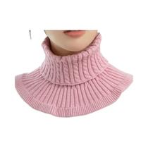 Gola Falsa De Algodão Removível Para Inverno Feminino, Protetor De Pescoço Quente Unissex