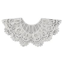 Gola falsa de renda, gola de blusa bordada oca removível Gola falsa de renda, gola de blusa bordada oca removível