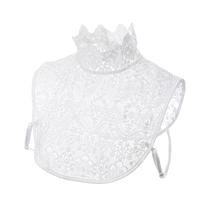 Gola falsa de renda, gola removível, gola alta para mulheres