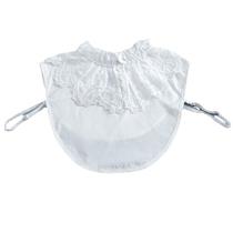 Gola falsa removível com acabamento encantador em renda para mulheres e meninas