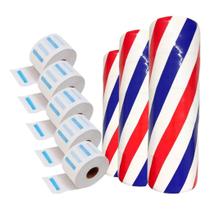 Gola Higiênica 500 Un Barbearia 5 Rolos Cabeleireiro Barber Cabelo Avental Para Pescoço