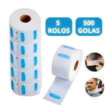 Gola Higiênica Barbeiro Pescoço Descartável Contém 5 Rolos Com 500 Unidades Gola Higiênica Barbeiro Pescoço Descartável Contém 5 Rolos Com 500 Unidades