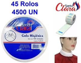 Gola Higiênica - Pacote com 45 Rolos - Total 4500 Golas - Santa Clara