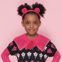 Gola tricot cristal pompom