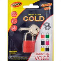 Gold Cadeado Color 25 Vermelho