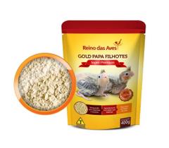 Gold papa filhotes 400g refil - papinha p/ pássaros - reino das aves