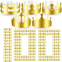 Gold Paper Crowns Birthday Party Bulk 100 unidades para adultos