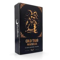 Gold Tarô de Marselha Clássico Ilustrado 78 Cartas e Manual - Flash