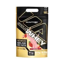 Gold Whey 100% - Refil 900g - Adaptogen - Morango