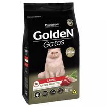 Golden Gatos Adultos Sabores Frango ou Carne 10Kg acompanha 1 comedouro