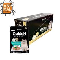 Golden Gourmet para Gatos Castrados Sabor Frango 70g - Kit Caixa 20 Sachês - Premier