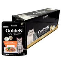 Golden Gourmet Sachê Para Gatos Adultos Sabor Atum Caixa com 20 Unidades de 70 Gramas