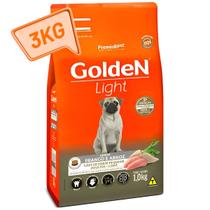 Golden Light Adultos Mini Bits 3kg Ração P Cães Frango/Arroz