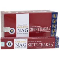 Golden Nag Sete Chakras - Incenso Indiano de Massala Golden Nag Sete Chakras - Incenso Indiano de Massala