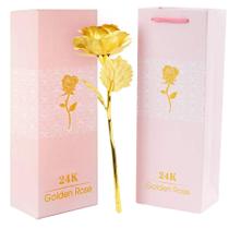 Golden Rose banhado a ouro 24k de 10 polegadas com caixa de presente de luxo