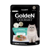 Golden Sachê Gourmet Gatos Adultos Castrados Sabor Frango e Abóbora 70g