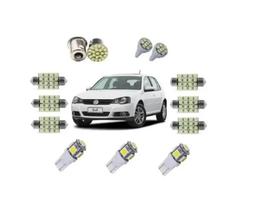 Golf 2011 À 2013 Kit Leds Teto Placa Ré Farolete P. Malas