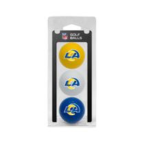 Golf Ball Team Golf NFL Los Angeles Rams, pacote com 3 Golf Ball Team Golf NFL Los Angeles Rams, pacote com 3