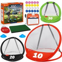 Golf Chipping Practice Net Vitality Sports, 3 unidades com alvos Golf Chipping Practice Net Vitality Sports, 3 unidades com alvos