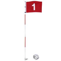 Golf Flagstick KINGTOP portátil de 6 pés com bandeira numerada, pacote com 1 pacote
