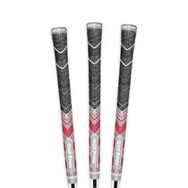 Golf Grip Golf Pride MCC Plus4 Hybrid, tamanho médio, cinza, vermelho, pacote com 3 Golf Grip Golf Pride MCC Plus4 Hybrid, tamanho médio, cinza, vermelho, pacote com 3